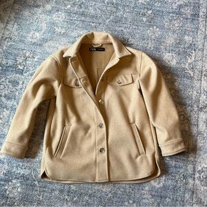 Zara Women's Tan Shacket
